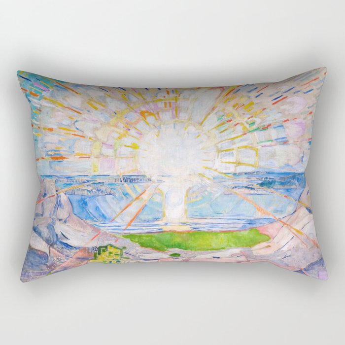 The Sun 1911 Edvard Munch Rectangular Pillow Gallery Image 1