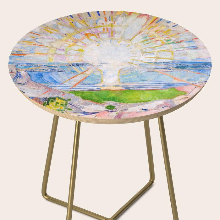 The Sun 1911 Edvard Munch Side Table Gallery Image 2