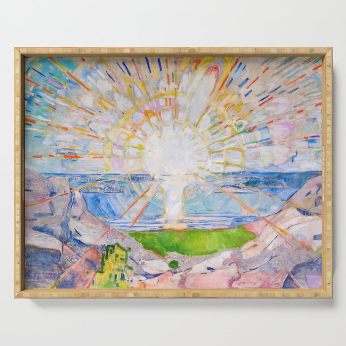 The Sun 1911 Edvard Munch Serving Tray