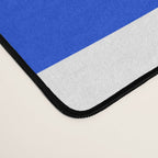 Mid Century Modern Royal Blue Piquet Bold Minimal Abstract Desk Mat Gallery Image 4