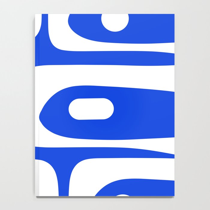 Mid Century Modern Royal Blue Piquet Bold Minimal Abstract Notebook Gallery Image 4