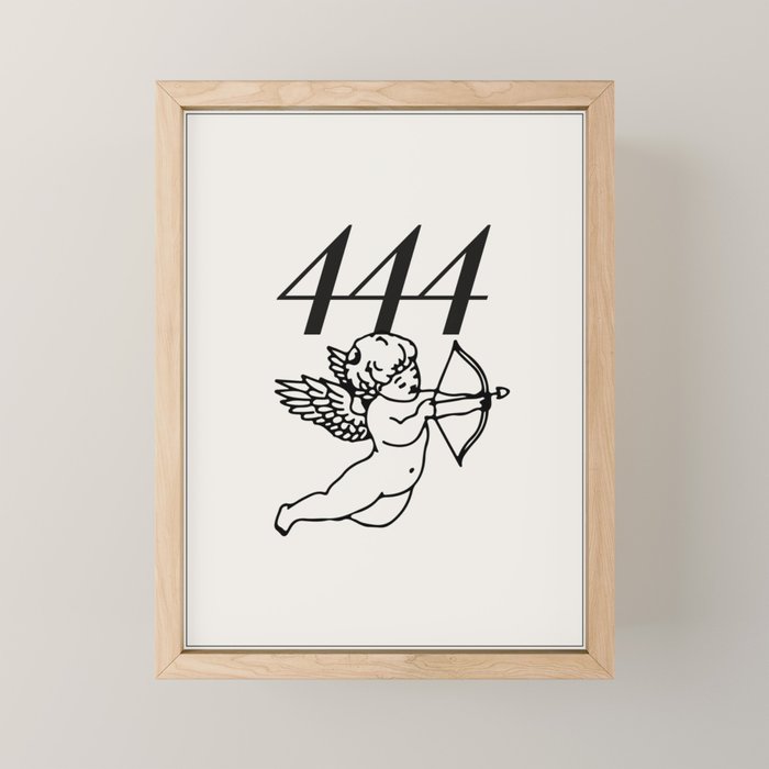 Angel Number 444 Mini Art Print Gallery Image 1