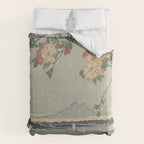 Cherry Blossoms on Spring River Ukiyo-e Japanese Art Comforter Gallery Image 6