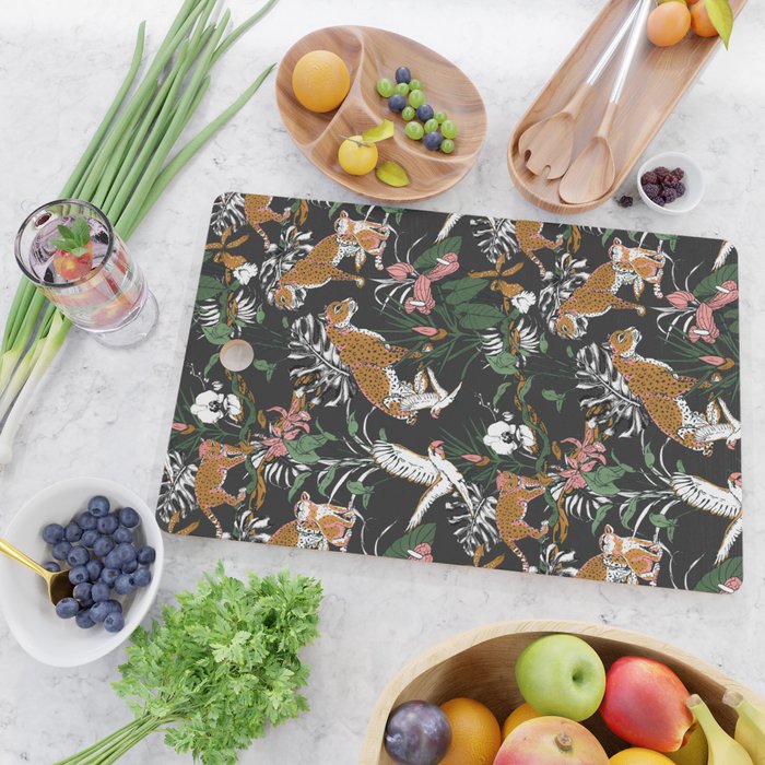 Leopards at night Cutting Board Gallery Image 2