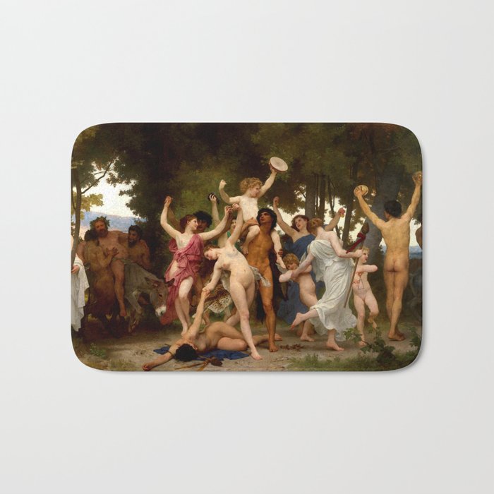 William-Adolphe Bouguereau "The Youth of Bacchus" Bath Mat Gallery Image 1