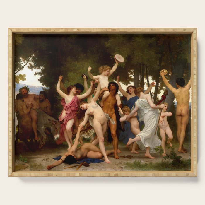 William-Adolphe Bouguereau "The Youth of Bacchus" Serving Tray Gallery Image 1