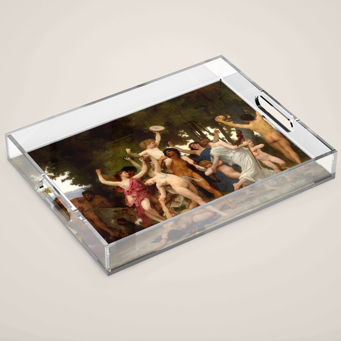 William-Adolphe Bouguereau "The Youth of Bacchus" Acrylic Tray Gallery Image 1