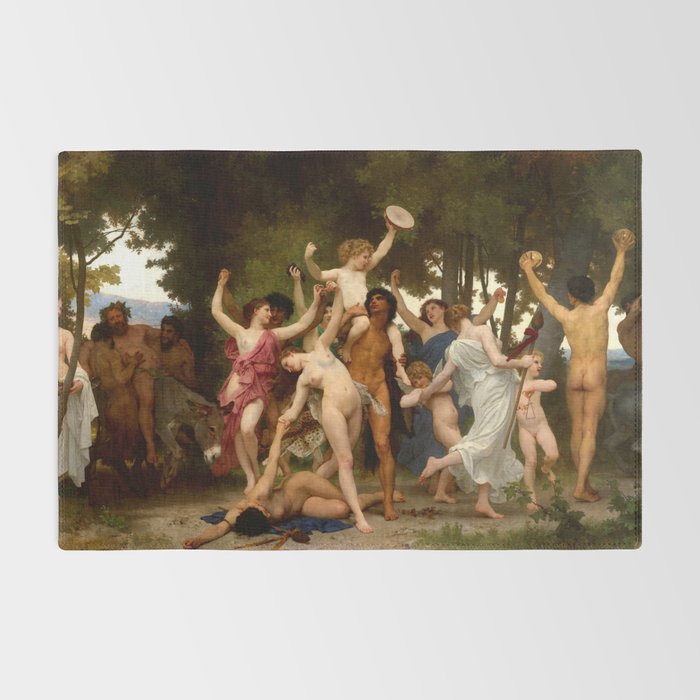 William-Adolphe Bouguereau "The Youth of Bacchus" Rug Gallery Image 2