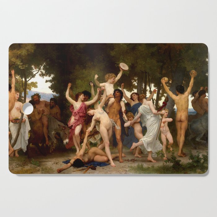 William-Adolphe Bouguereau "The Youth of Bacchus" Cutting Board Gallery Image 1