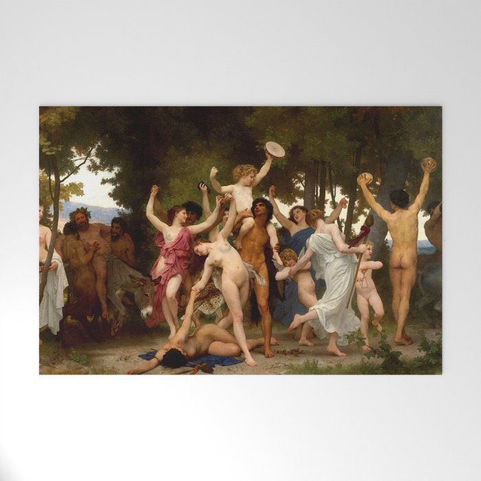 William-Adolphe Bouguereau "The Youth of Bacchus" Welcome Mat Gallery Image 1