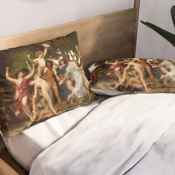 William-Adolphe Bouguereau "The Youth of Bacchus" Pillow Sham Gallery Image 2