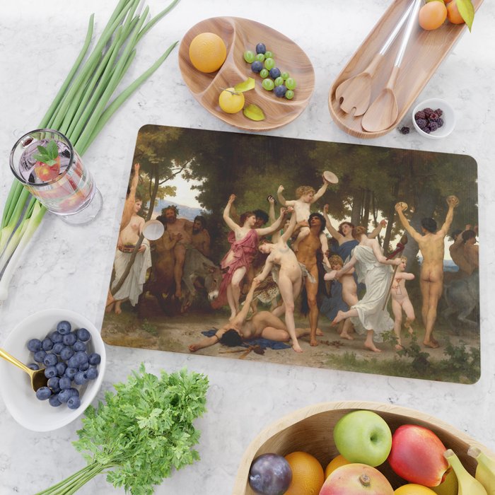 William-Adolphe Bouguereau "The Youth of Bacchus" Cutting Board Gallery Image 2