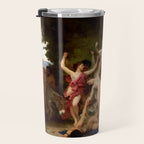 William-Adolphe Bouguereau "The Youth of Bacchus" Travel Mug Gallery Image 3