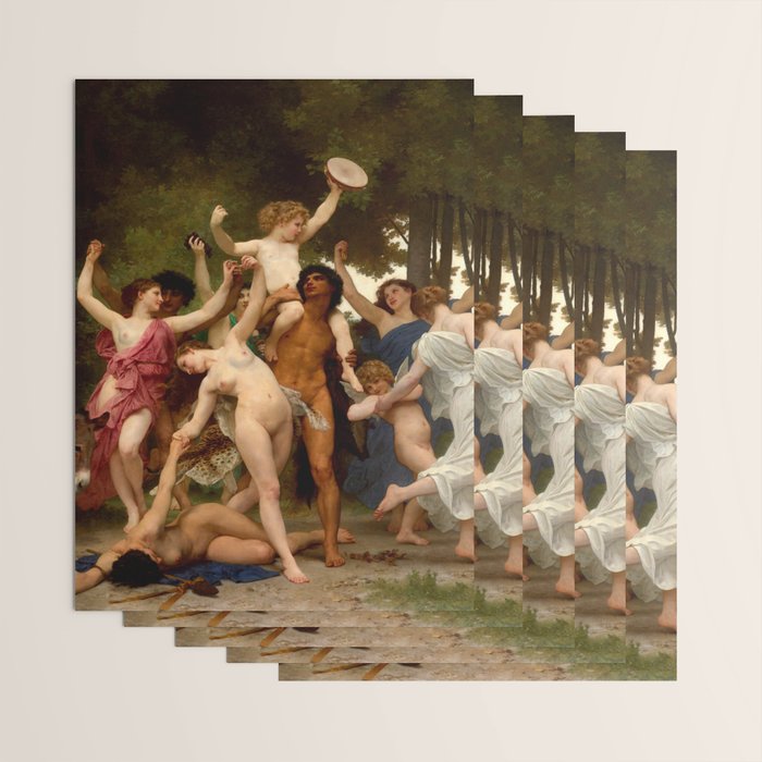 William-Adolphe Bouguereau "The Youth of Bacchus" Wrapping Paper Gallery Image 3
