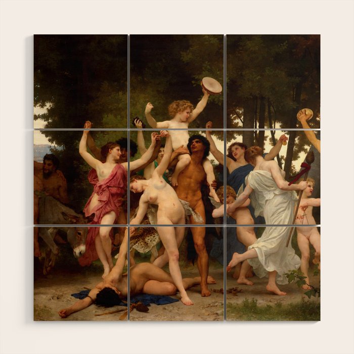 William-Adolphe Bouguereau "The Youth of Bacchus" Wood Wall Art Gallery Image 1