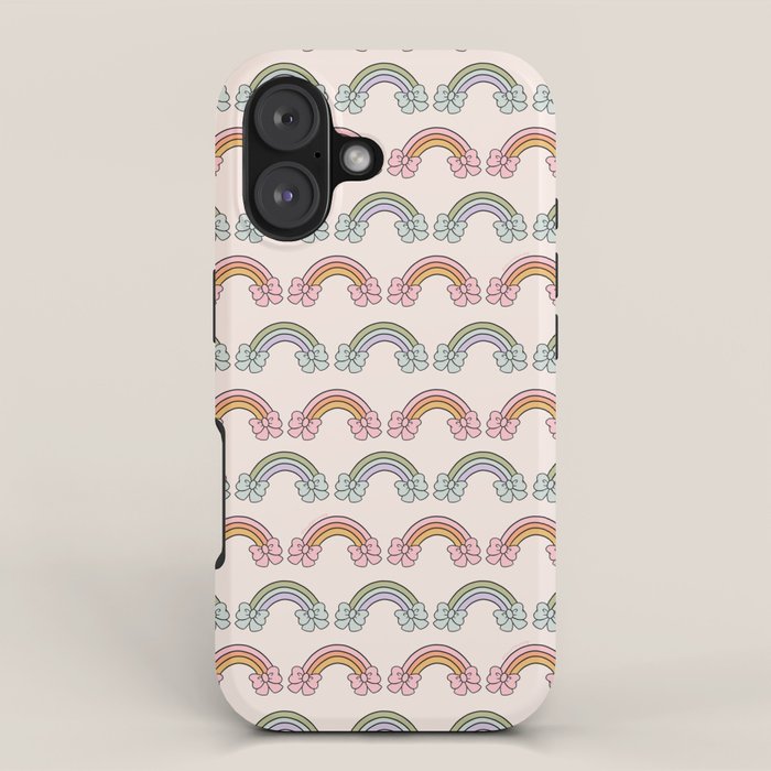 Rainbow Bow Print iPhone Case Gallery Image 1