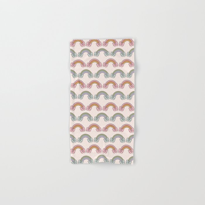Rainbow Bow Print Bath Towel Gallery Image 1