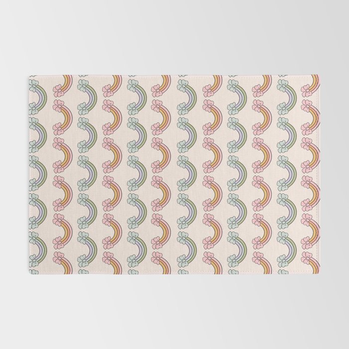 Rainbow Bow Print Rug Gallery Image 2
