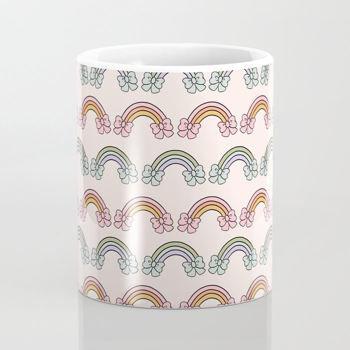 Rainbow Bow Print Coffee Mug Gallery Image 4
