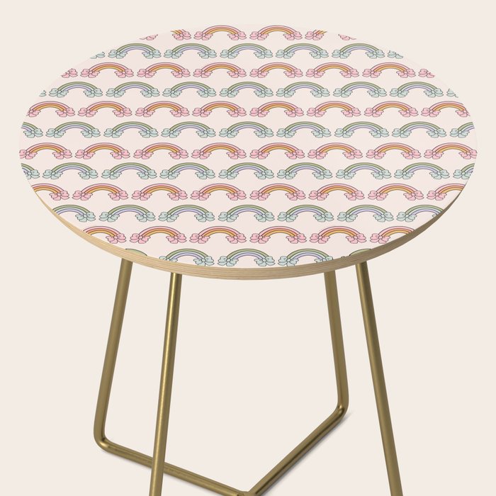 Rainbow Bow Print Side Table Gallery Image 2