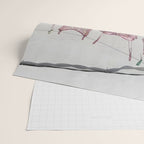 SATURDAY MORNING - collage art, glitter  artwork by Yana Potter, bling and shiny, summer mood, sunny Wrapping Paper Gallery Image 2