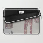 SATURDAY MORNING - collage art, glitter  artwork by Yana Potter, bling and shiny, summer mood, sunny Laptop Sleeve Gallery Image 2