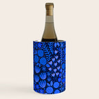 Wildflower Field- Cobalt Blue Wine Chiller Gallery Image 2