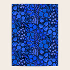 Wildflower Field- Cobalt Blue Poster Gallery Image 4
