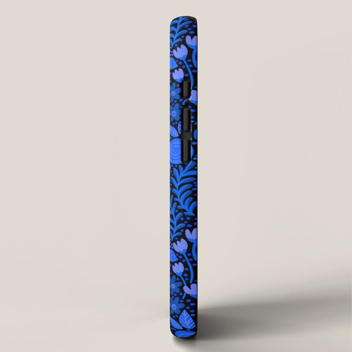 Wildflower Field- Cobalt Blue iPhone Case Gallery Image 2