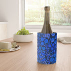 Wildflower Field- Cobalt Blue Wine Chiller Gallery Image 4