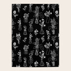 Wildflowers and vases in dark background Poster Gallery Image 4