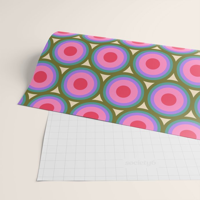 Geometric Mid Century Modern Pattern Wrapping Paper Gallery Image 2