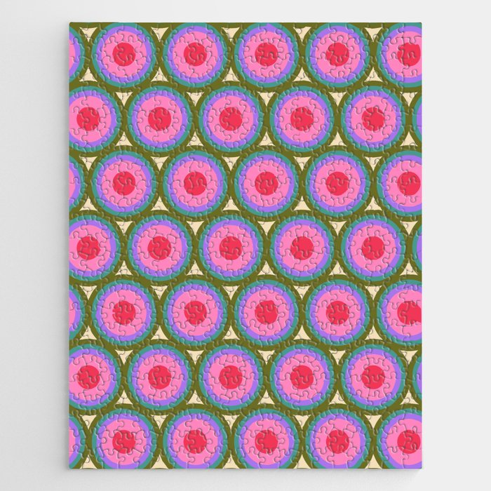 Geometric Mid Century Modern Pattern Jigsaw Puzzle Gallery Image 1