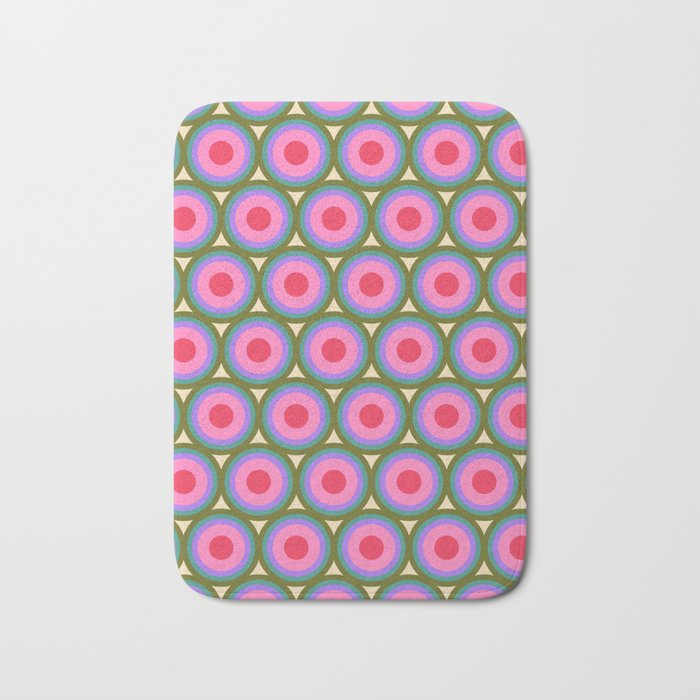 Geometric Mid Century Modern Pattern Bath Mat Gallery Image 1