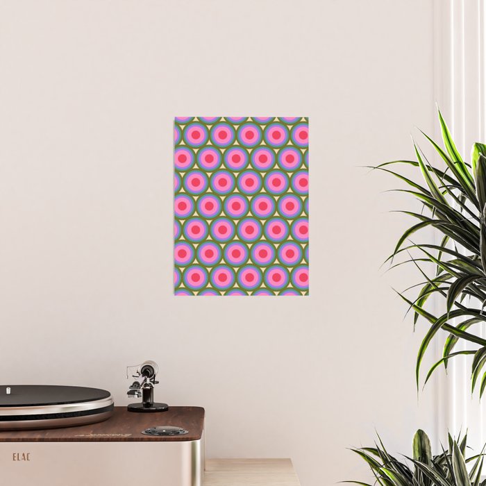 Geometric Mid Century Modern Pattern Poster Gallery Image 2
