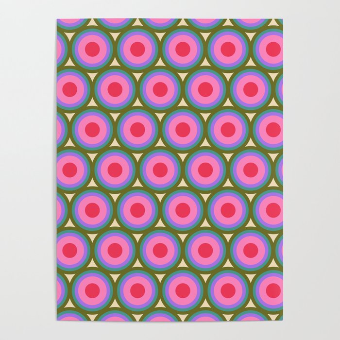 Geometric Mid Century Modern Pattern Poster Gallery Image 1