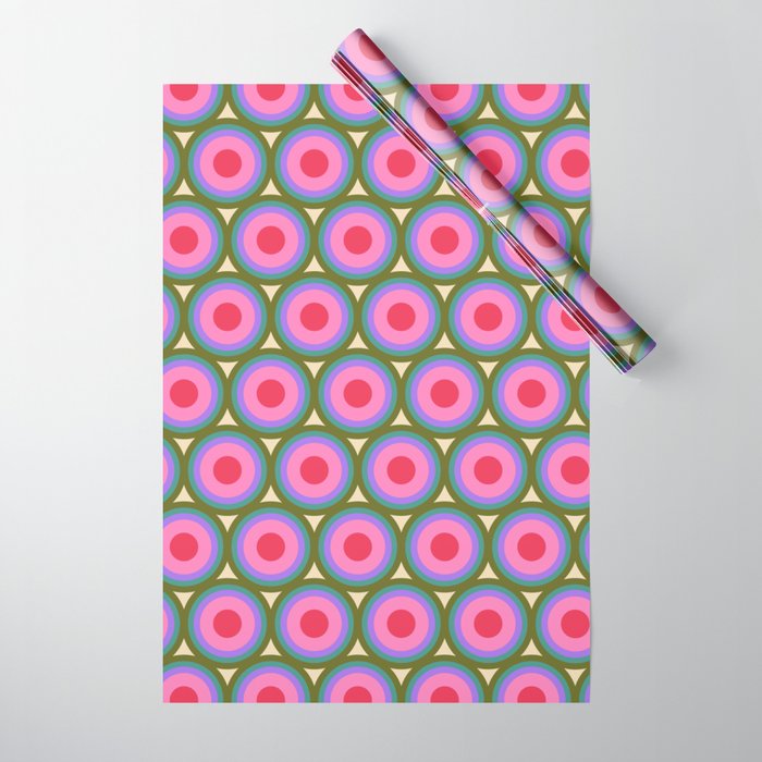 Geometric Mid Century Modern Pattern Wrapping Paper Gallery Image 1