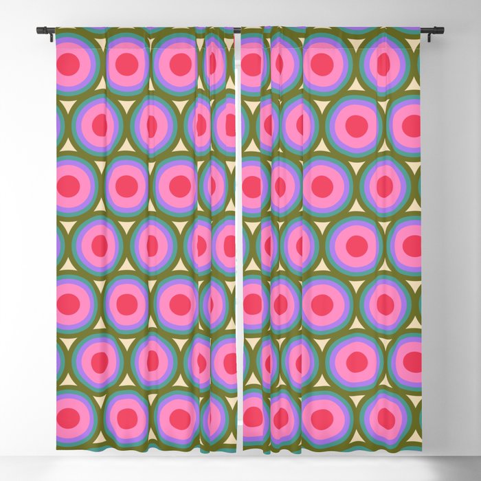 Geometric Mid Century Modern Pattern Window Curtain Gallery Image 5