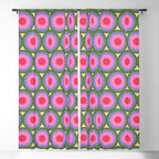 Geometric Mid Century Modern Pattern Window Curtain Gallery Image 5