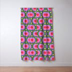 Geometric Mid Century Modern Pattern Window Curtain Gallery Image 3