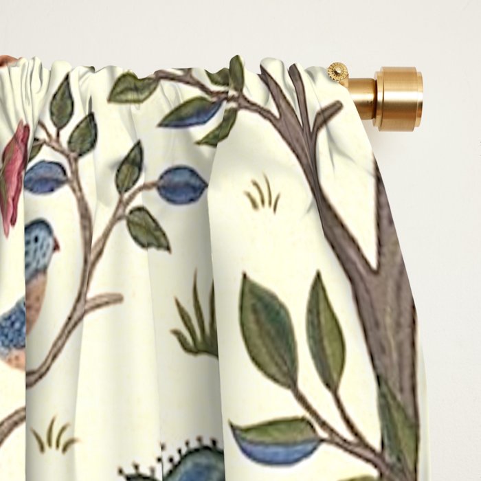 William Morris Vintage Kelmscott Tree Antique Art Window Curtain Gallery Image 2