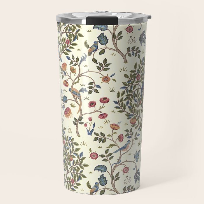 William Morris Vintage Kelmscott Tree Antique Art Travel Mug Gallery Image 1