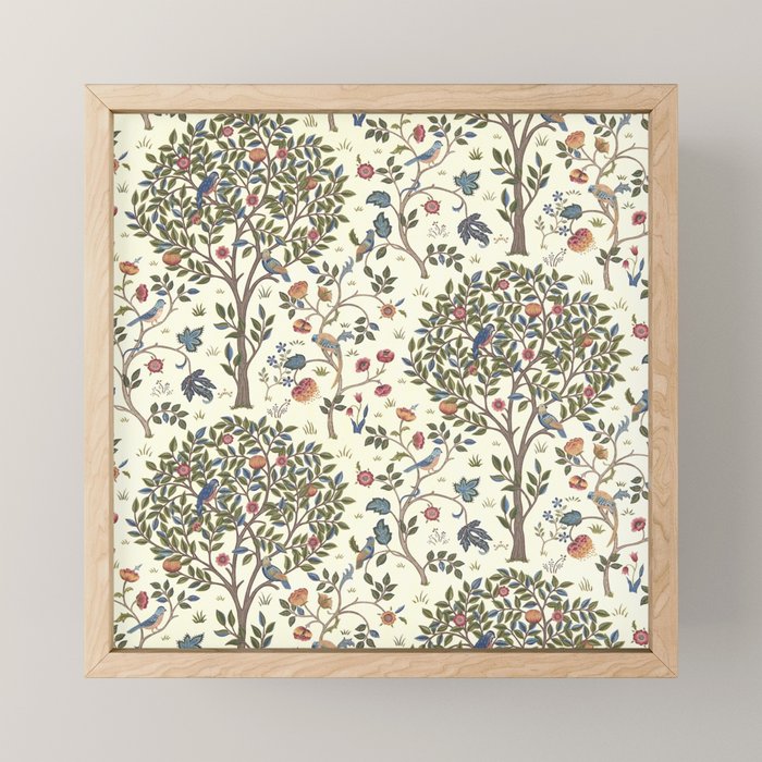 William Morris Vintage Kelmscott Tree Antique Art Mini Art Print Gallery Image 1