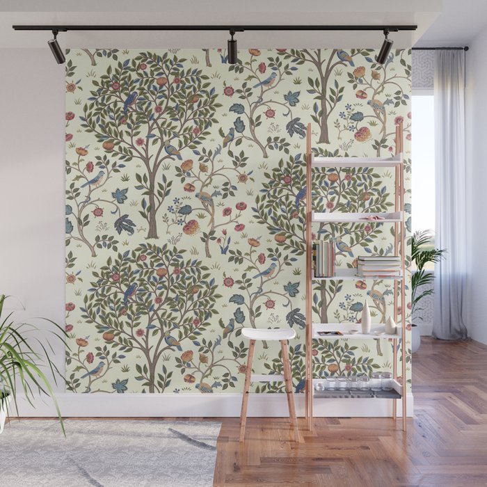 William Morris Vintage Kelmscott Tree Antique Art Wall Mural Gallery Image 1