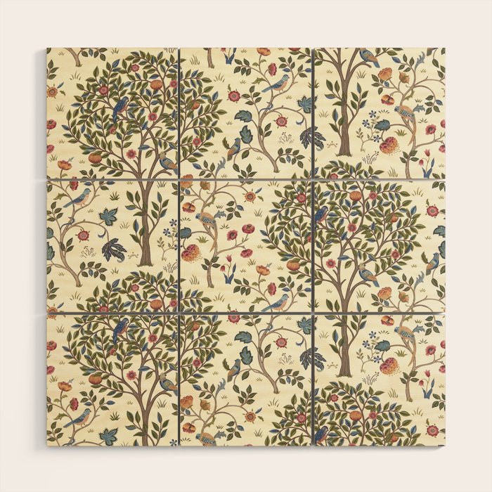 William Morris Vintage Kelmscott Tree Antique Art Wood Wall Art Gallery Image 1
