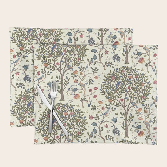 William Morris Vintage Kelmscott Tree Antique Art Placemat Gallery Image 1