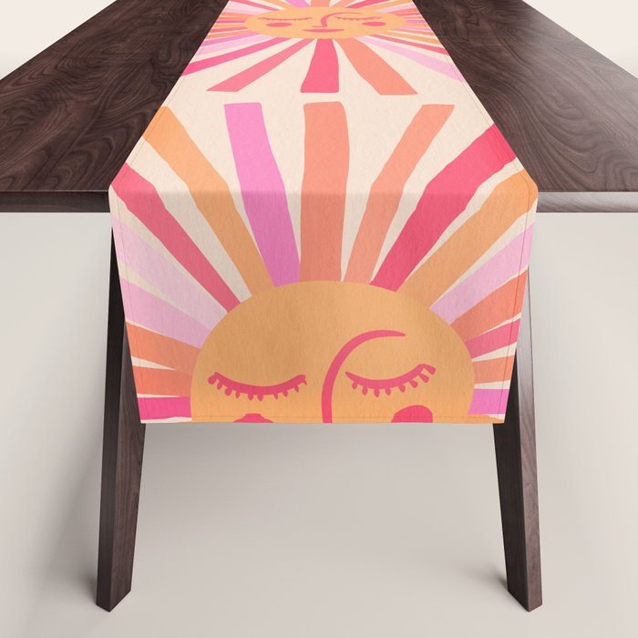 Sunshine - Pink Table Runner Gallery Image 1