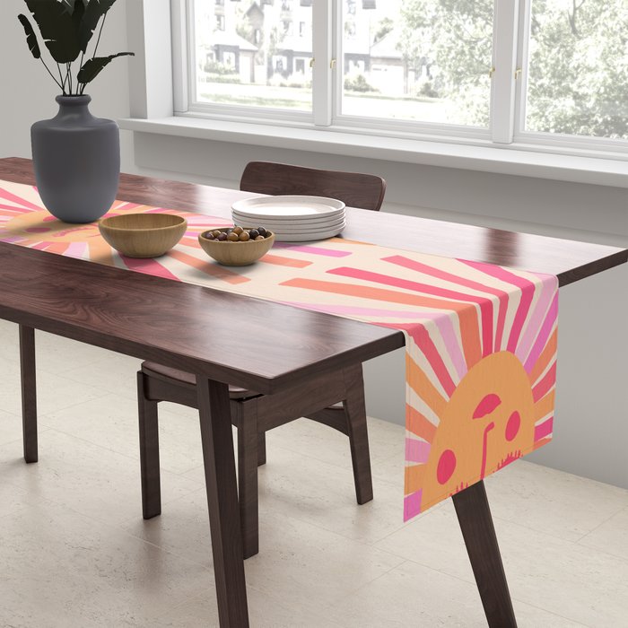 Sunshine - Pink Table Runner Gallery Image 2