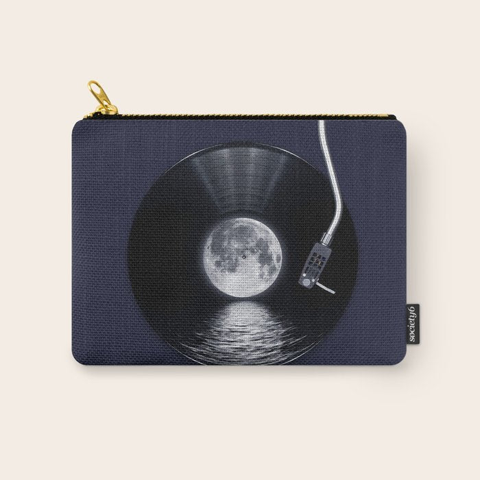 Vinyl moon Carry All Pouch Gallery Image 1