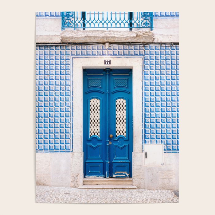 Lisbon Blue Door | Portugal fine art travel photography print Poster Gallery Image 4